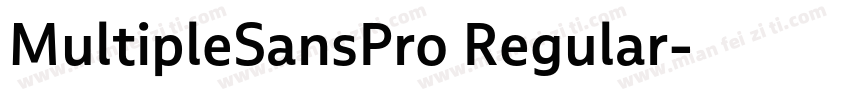 MultipleSansPro Regular字体转换